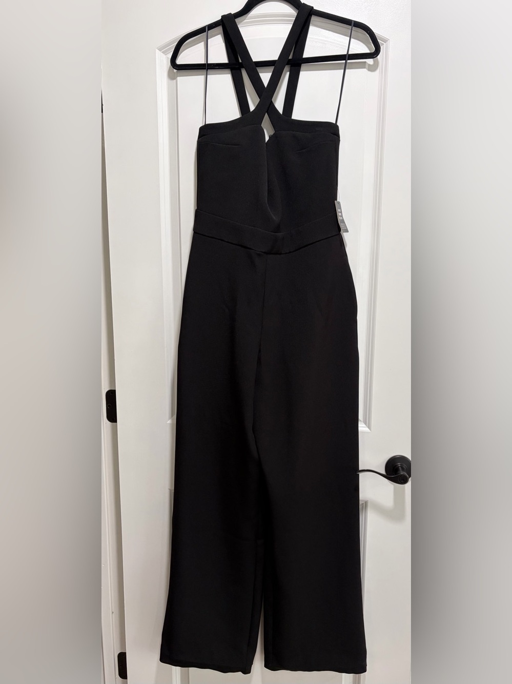 Crisscross Straps Wide Leg Jumpsuit.